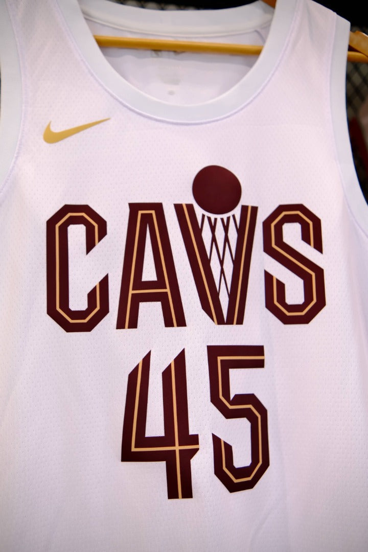 Regata  Cleveland Cavaliers Associaton Edition Donovan Mitchell Branca