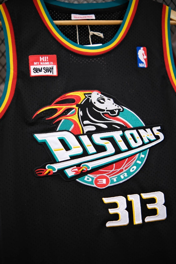 Regata Detroit Pistons Mitchell & Ness x Eminem Slim Shady