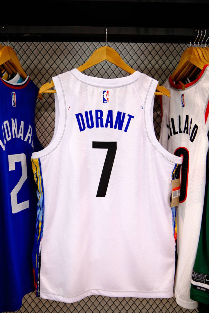 Regata  Brooklyn Nets City Edition 22/23 Kevin Durant Branca