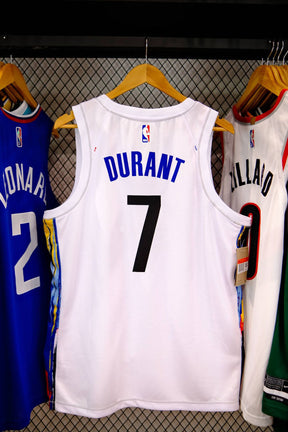 Regata  Brooklyn Nets City Edition 22/23 Kevin Durant Branca