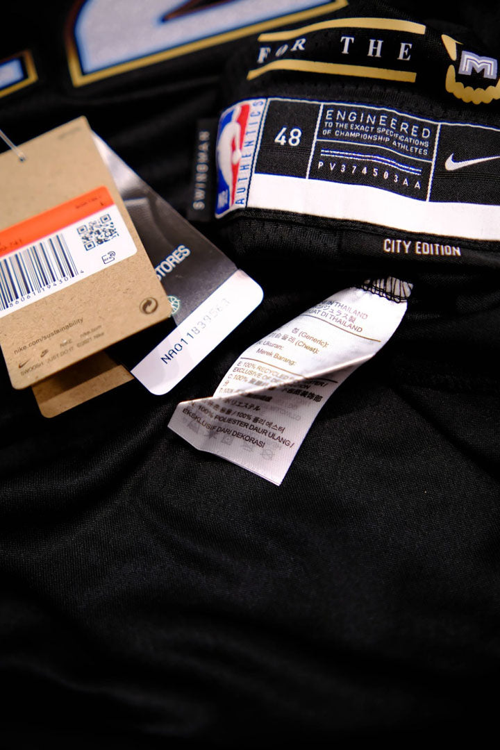 Regata  Memphis Grizzlies City Edition 22/23 Ja Morant Preta