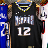 Regata  Memphis Grizzlies City Edition 22/23 Ja Morant Preta