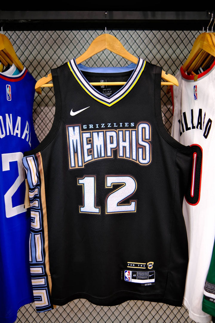 Regata  Memphis Grizzlies City Edition 22/23 Ja Morant Preta