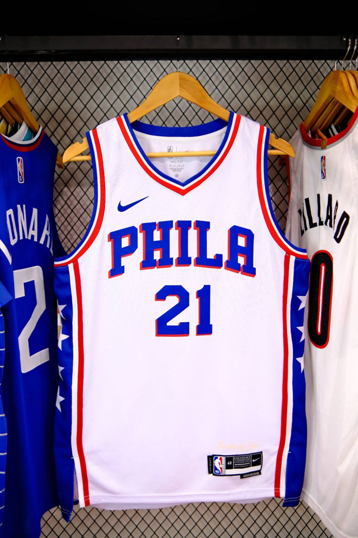 Regata  Philadelphia 76ers Association Edition 24/25 Joel Embiid Branca