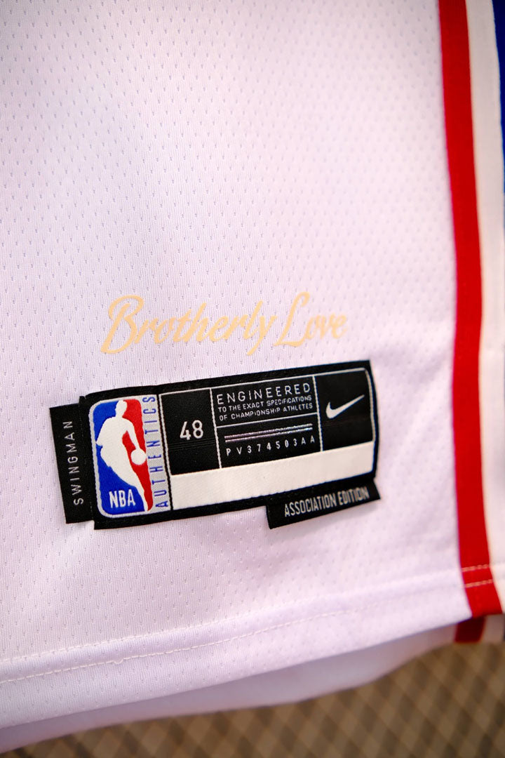 Regata  Philadelphia 76ers Association Edition 24/25 Joel Embiid Branca