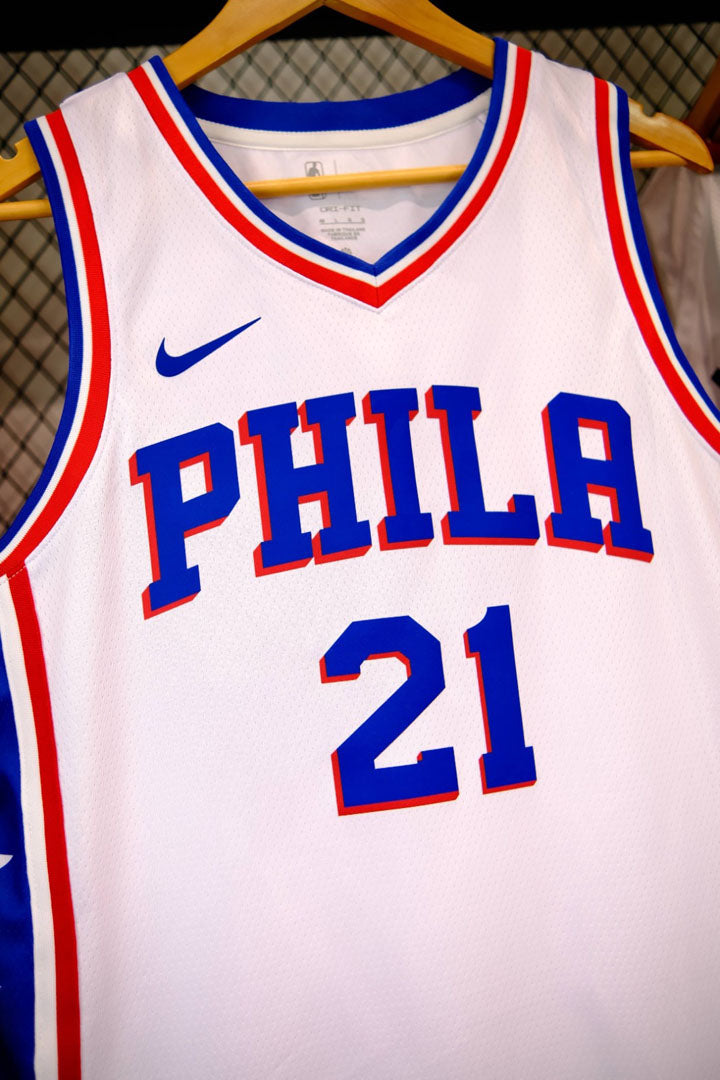 Regata  Philadelphia 76ers Association Edition 24/25 Joel Embiid Branca