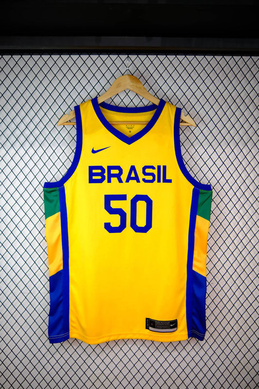 Regata Seleção Brasileira Basquete 23/24 Amarela