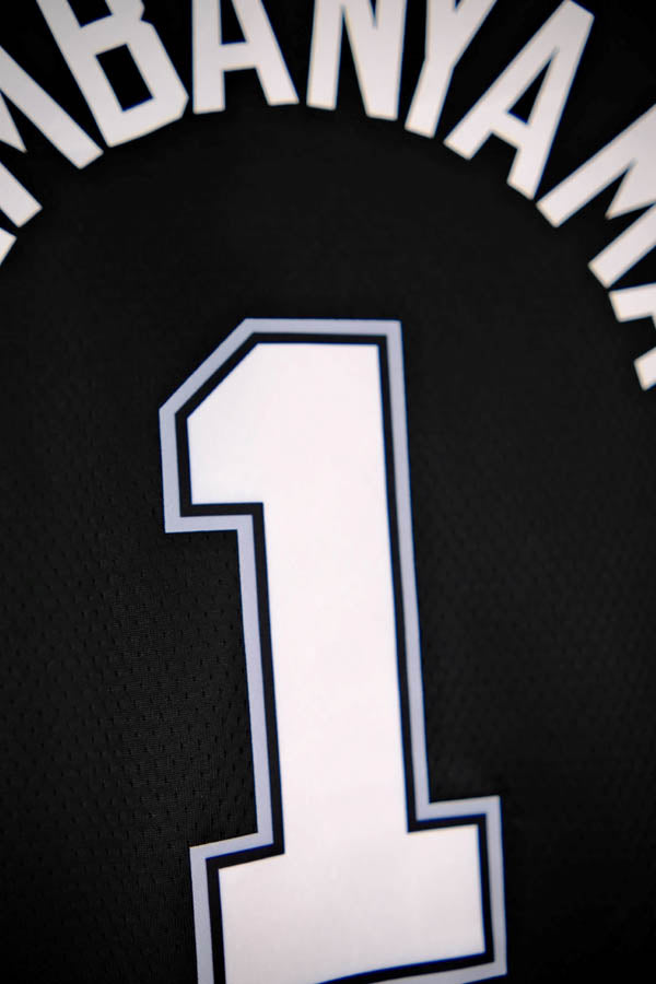 Regata  San Antonio Spurs 24/25 Victor Wembanyama Preta