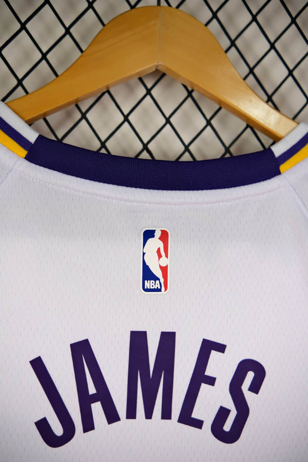 Regata  Los Angeles Lakers Association Edition 24/25 LeBron James 23 Branca