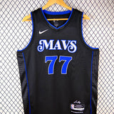 Regata  Dallas Mavericks City Edition 23/24 Luka Doncic Preta