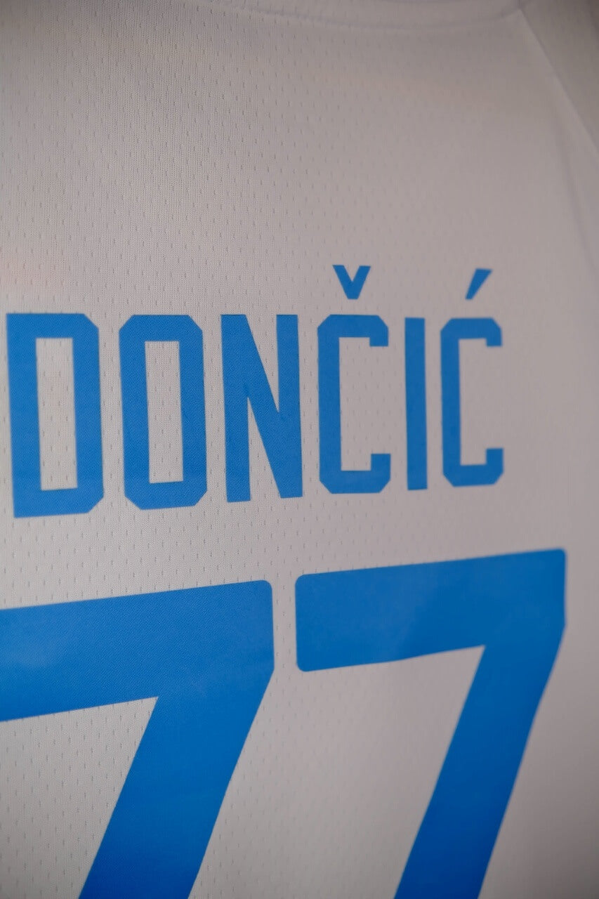 Regata Seleção da Eslovénia de Basquete Olimpíadas 2024 Luka Doncic Branca