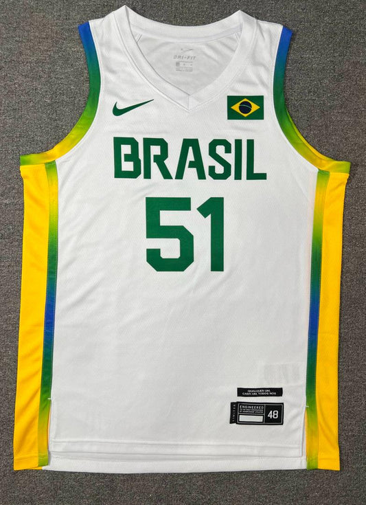 Regata Seleção Brasileira Basquete Branca