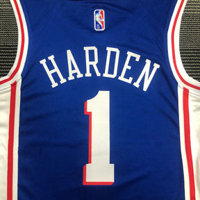 Regata  Philadelphia 76ers Edição 75 anos 21/22 James Harden Azul