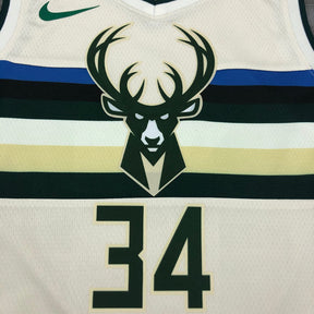 Regata  Milwaukee Bucks City Edition 18/19 Giannis Antetokounmpo Creme