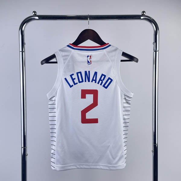 Regata Infantil  Los Angeles Clippers Kawhi Leonard Branca