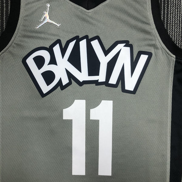 Regata  Brooklyn Nets Edição 75 anos 21/22 Kyrie Irving Cinza
