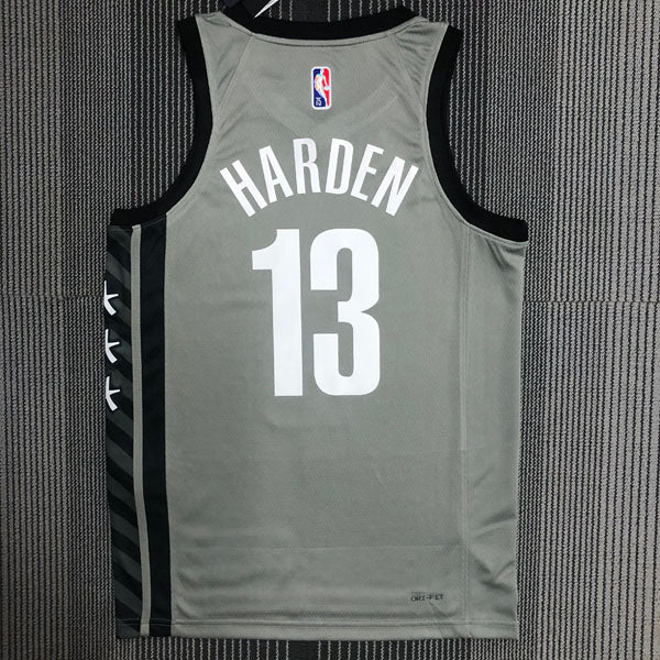 Regata  Brooklyn Nets Edição 75 anos 21/22 James Harden Cinza
