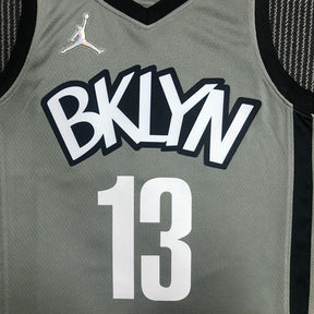Regata  Brooklyn Nets Edição 75 anos 21/22 James Harden Cinza