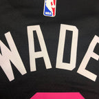 Regata  Miami Heat Vice Edition Dwayne Wade Preta