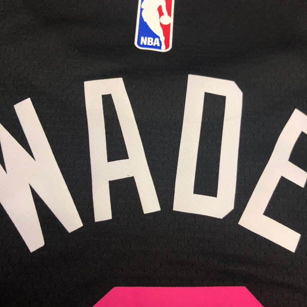 Regata  Miami Heat Vice Edition Dwayne Wade Preta