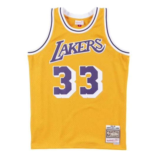 Regata Lakers Retrô Mitchell & Ness 1984/85 Kareem Abdul-Jabbar