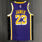 Regata  Los Angeles Lakers Edição Diamante 75 anos 21/22 Lebron James 23 Roxa