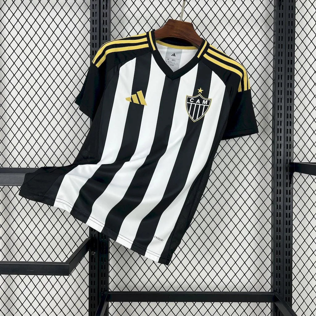 Camisa Atlético Mineiro I 25/26 Preta e Branca Masculina