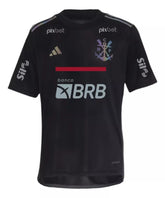 Camisa Flamengo III 23/24 Preta Com Patrocínio Masculina