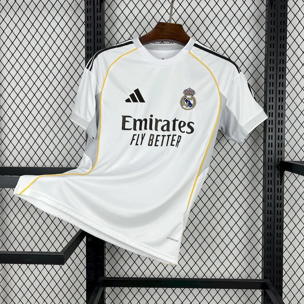 Camisa Real Madrid I 25/26 Branca Masculina