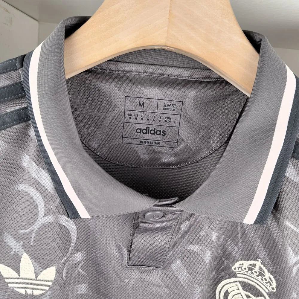Camisa Real Madrid III 24/25 Cinza Masculina
