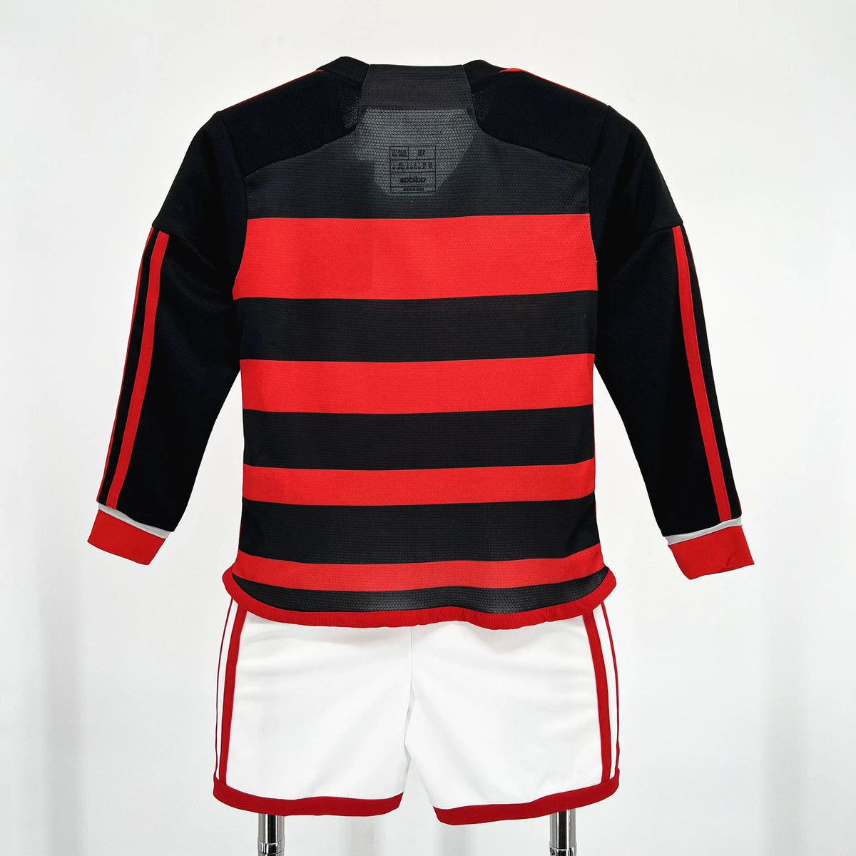 Conjunto Infantil Flamengo I 24/25 Manga Longa Vermelho/Preto