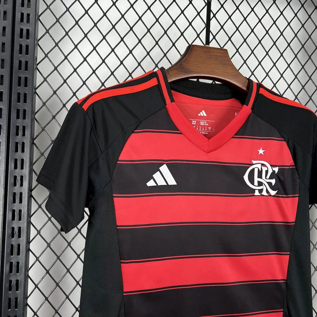 Conjunto Infantil Flamengo I 25/26 Vermelho/Preto