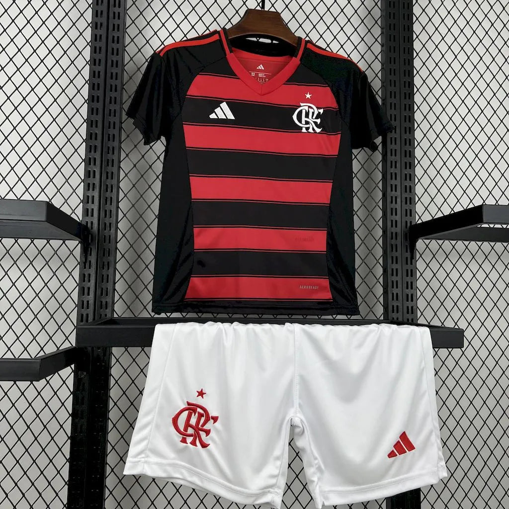 Conjunto Infantil Flamengo I 25/26 Vermelho/Preto