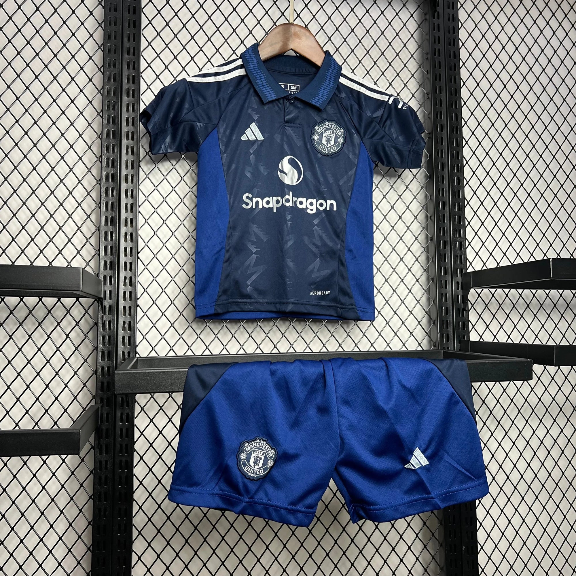 Conjunto Infantil Manchester United II 24/25 Azul