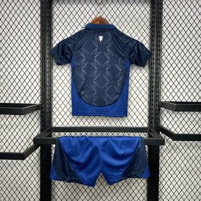 Conjunto Infantil Manchester United II 24/25 Azul