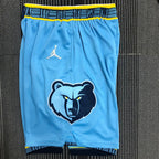 Short  Memphis Grizzlies Statement Edição 75 anos 21/22 Azul Claro