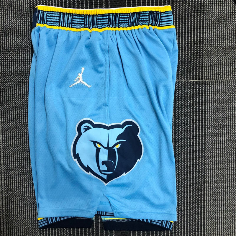 Short  Memphis Grizzlies Statement Edição 75 anos 21/22 Azul Claro