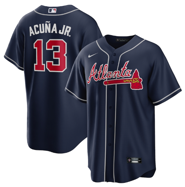 Camisa MLB Atlanta Braves Azul Torcedor
