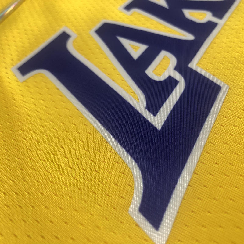 Regata  Los Angeles Lakers Edição Diamante 75 anos 21/22 Lebron James 23 Amarela
