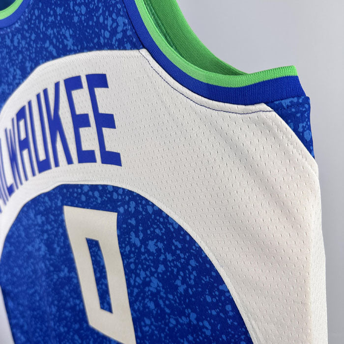 Regata  Milwaukee Bucks City Edition 23/24 Damian Lillard Azul