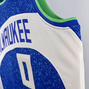 Regata  Milwaukee Bucks City Edition 23/24 Damian Lillard Azul