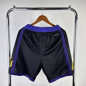 Short  Los Angeles Lakers City Edition 23/24 Preto e Roxo