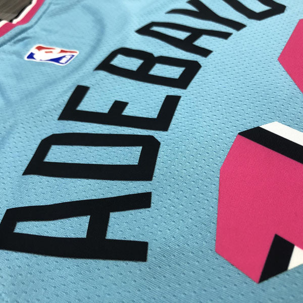 Regata  Miami Heat Vice Edition Bam Adebayo Azul