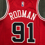 Regata  Chicago Bulls Icon Edição 75 anos Dennis Rodman Vermelha