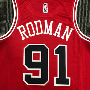 Regata  Chicago Bulls Icon Edição 75 anos Dennis Rodman Vermelha