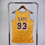 Regata Los Angeles Lakers x Bape Mitchell & Ness Amarela