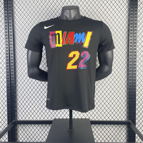 Camiseta  Miami Heat Jimmy Butler City Edition DRI-FIT Preta