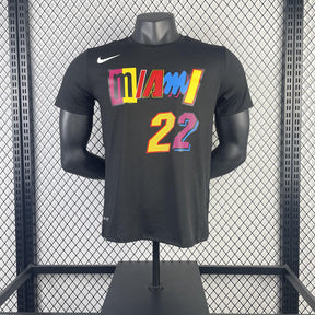 Camiseta  Miami Heat Jimmy Butler City Edition DRI-FIT Preta