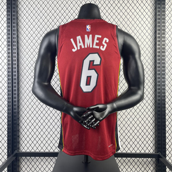 Regata  Miami Heat Statement Edition LeBron James Vermelha