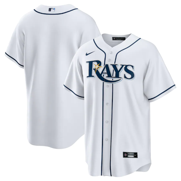 Camisa MLB Tampa Bay Rays Branca Torcedor